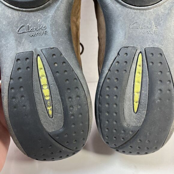 Clarks Wave Walk Shoes‎ Womens 9 M Wave Trek Low Sneakers 86509 Brown Leather - Picture 13 of 14